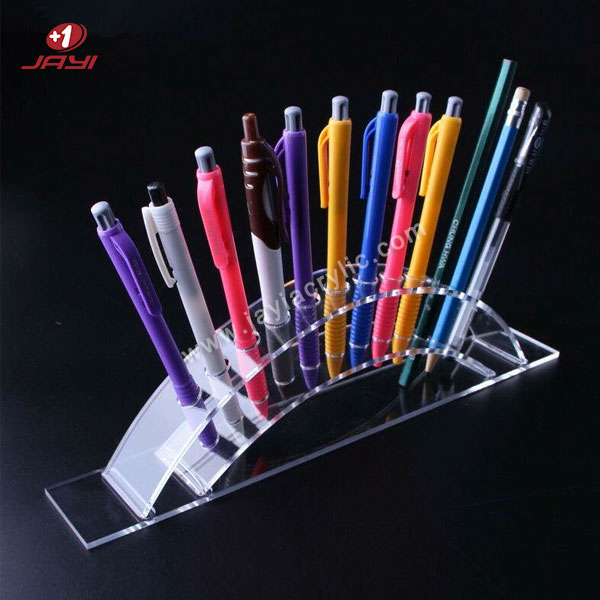 12-Slots Clear Acrylic Pen Holder - Jayi  Acrylic