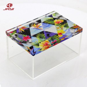 Acrylic Box with Print Lid