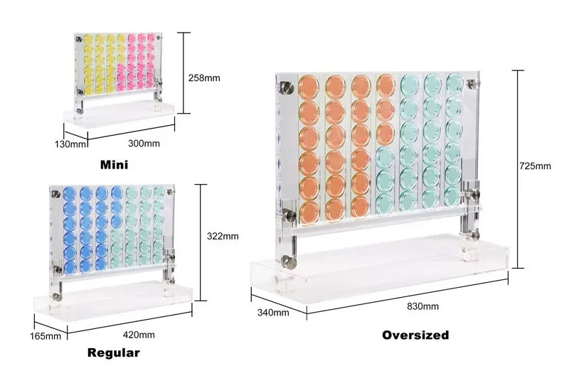 Acrylic Connect Four Size