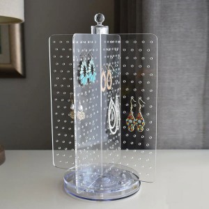 Acrylic Rotating Earring Display Stand