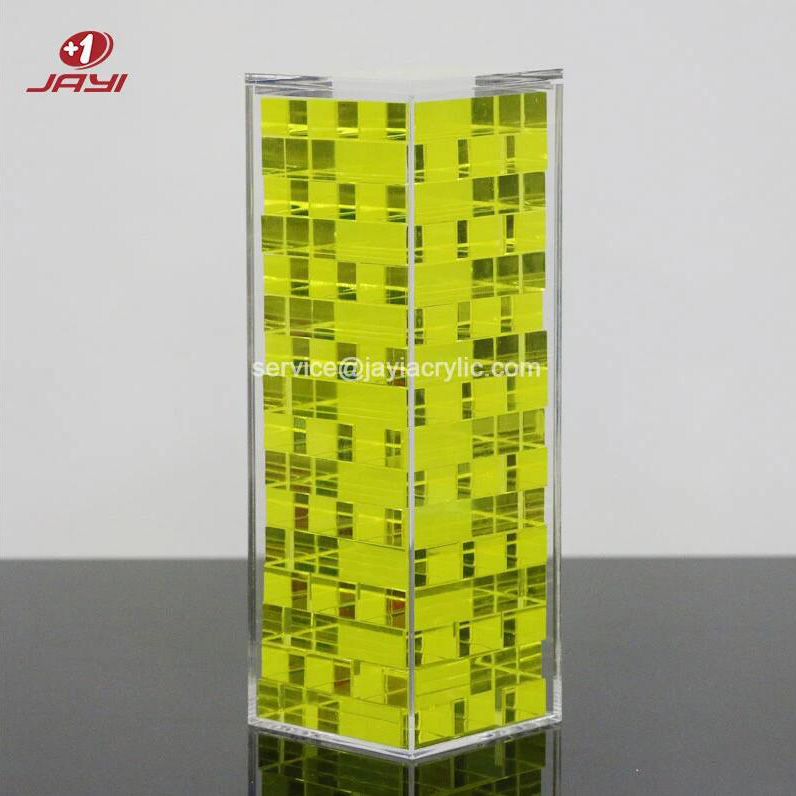 Acrylic jenga classic game v