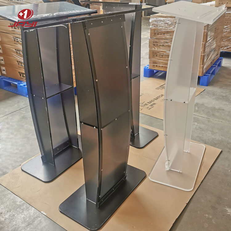 Assembled acrylic podium