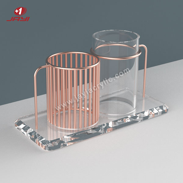 Clear Acrylic Pen and Pencil Holder - Jayi  Acrylic