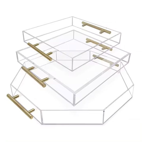 Clear Acrylic Tray with Handles