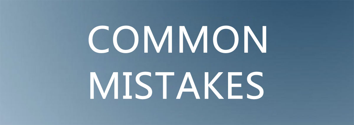 Common Mistakes