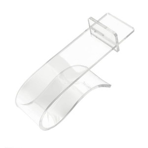 Curved acrylic display stand