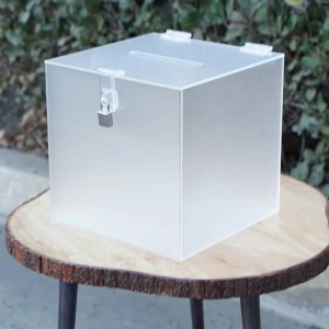 Frosted Acrylic Box with Lock