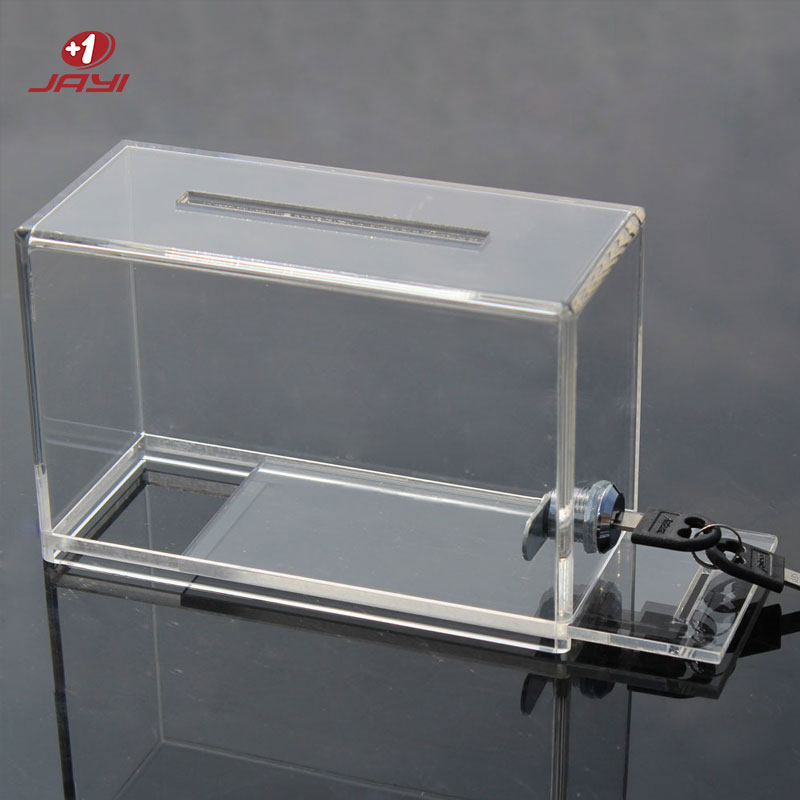 acrylic donation box with lock manufacturer