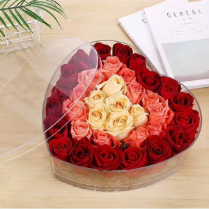 customized rose display box