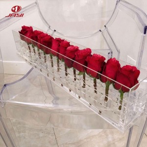 rectangle acrylic flower box